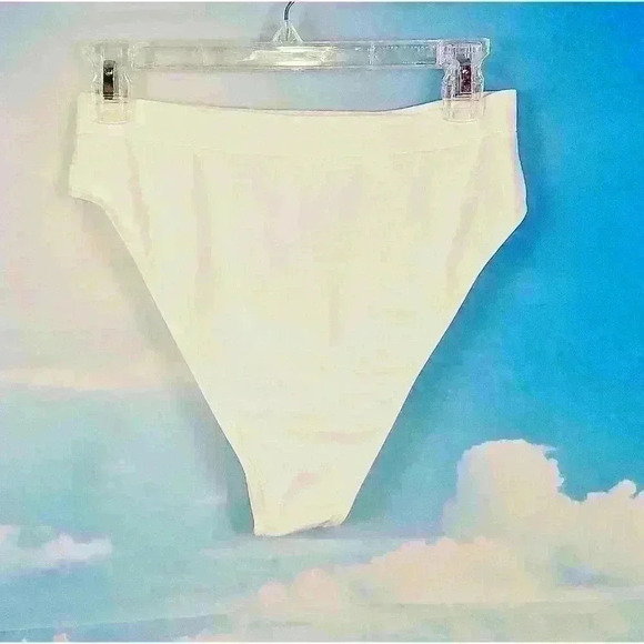 SHEIN Womans WHITE Bride Bikini Wedding set top High Cut Bottoms size XL 1x - Picture 5 of 6